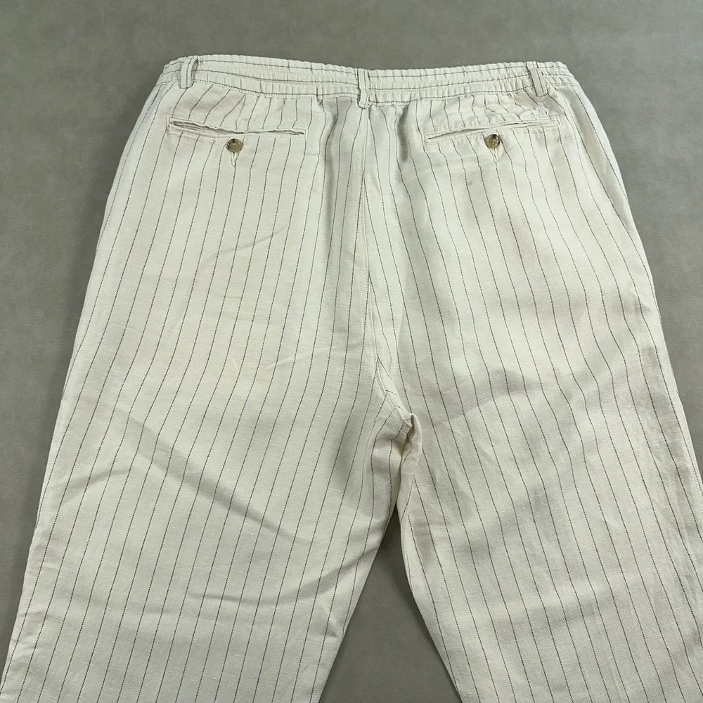 Polo Ralph Lauren Prepster Pants Size 2XL Tailored Slim Fit Linen Blend